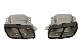 Terminali Di Uscita Di Scarico Mercedes W176/W117 look A45 Black Mercedes W176