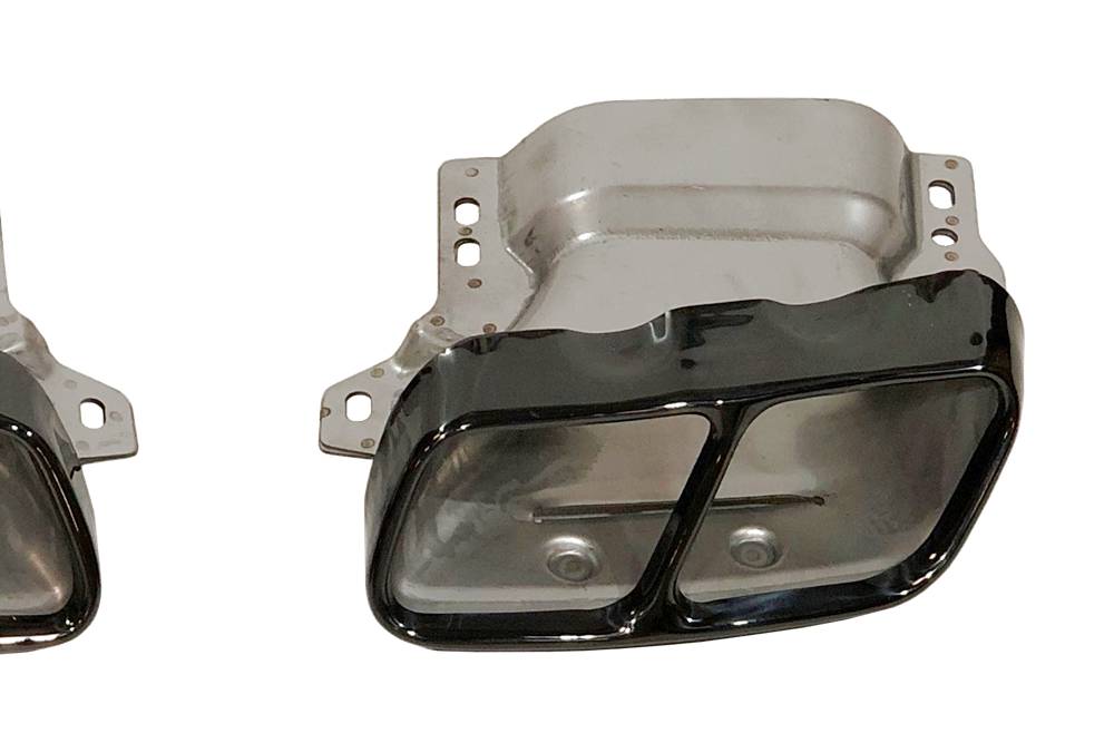 Terminali Di Uscita Di Scarico Mercedes W176/W117 look A45 Black Mercedes W176