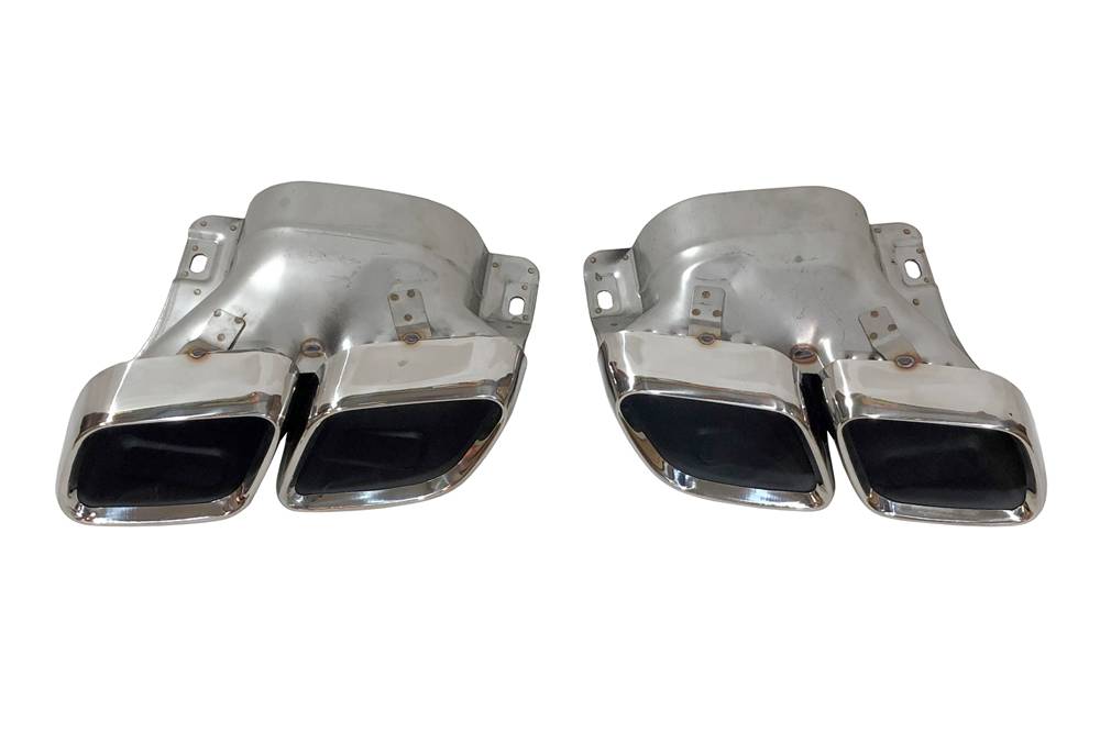 Terminali Di Uscita Di Scarico Mercedes W205 2019 Chrome Mercedes W205