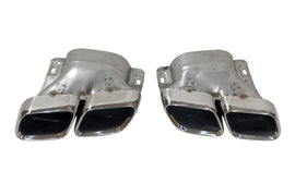 Terminali Di Uscita Di Scarico Mercedes W205 2019 Chrome Mercedes W205