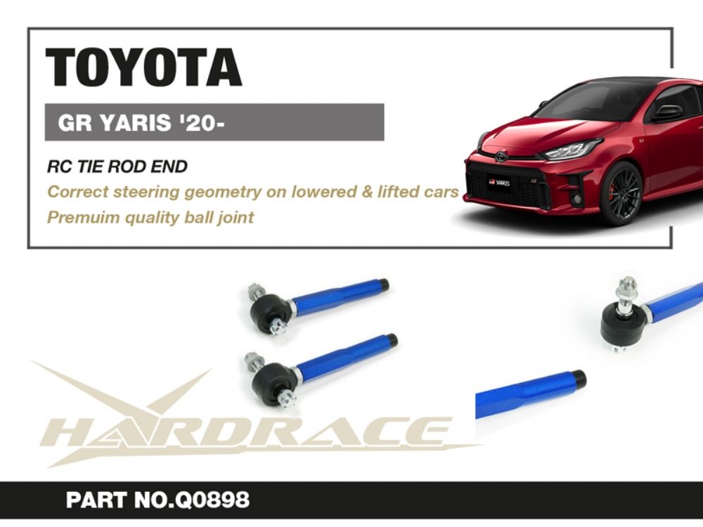 Testine esterne di sterzo a snodo sferico per correzione geometria Hardrace Toyota GR Yaris e GR Corolla – 2 pezzi – foto 2