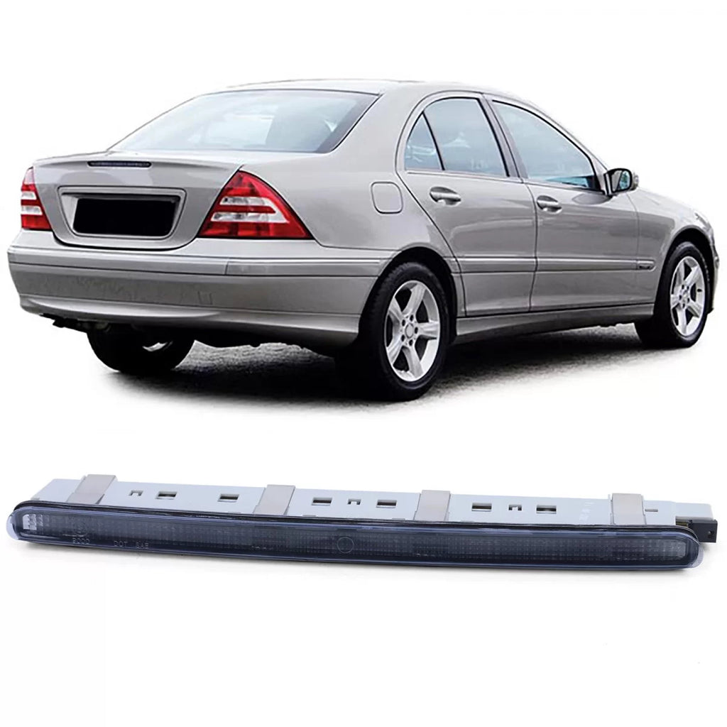 Terza luce stop nero fumé per Mercedes C W203 berlina 2000-2007