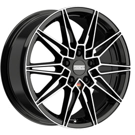 Cerchio in Lega Fondmetal INSPIRED THOE (FMI08) 18x8 ET49 5x112 GLOSSY BLACK MACHINED