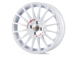 Cerchio in Lega OZ Racing SUPERTURISMO GT 16x7 ET42 4x100 RACE WHITE RED LETTERING