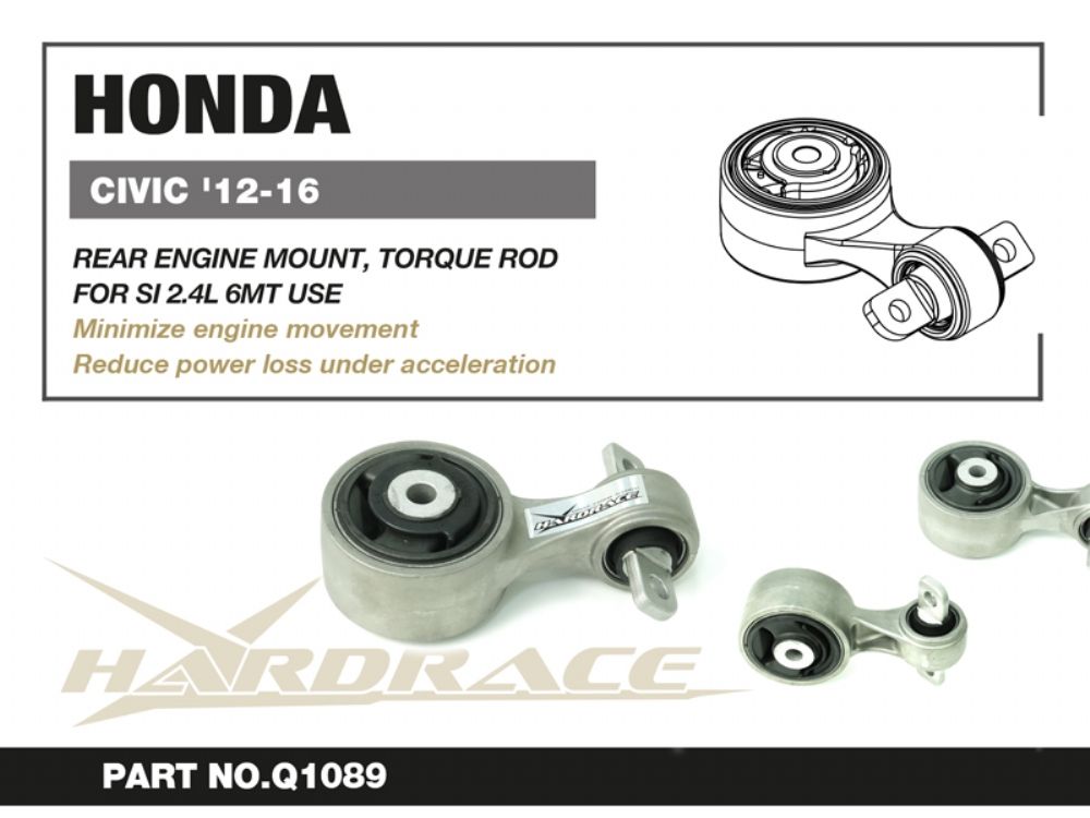 Tirante posteriore di supporto motore Hardrace Honda Civic Si MK9 FG e FB 2.4 manuali – 1 pezzo – foto 2