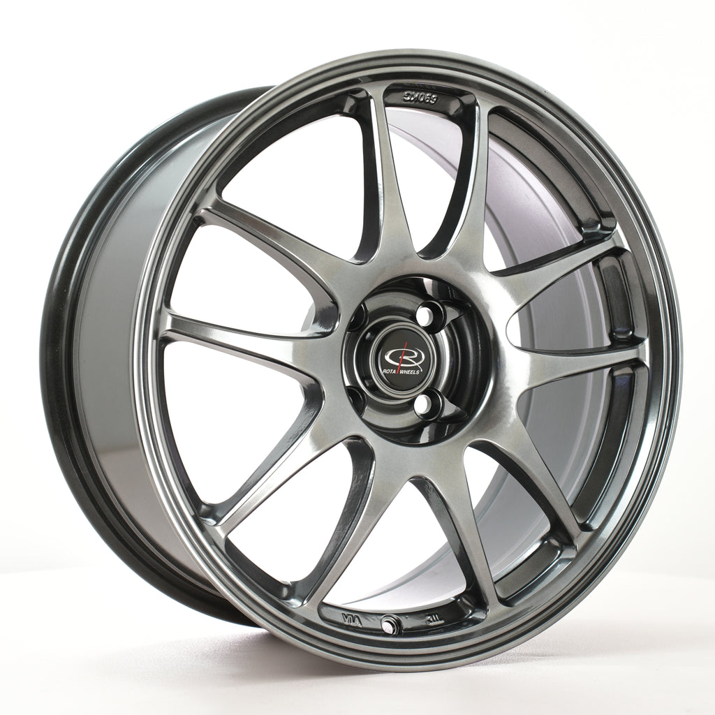 Cerchio in lega Rota Wheels Torque 17x8 4x100 ET35 Hyper Black