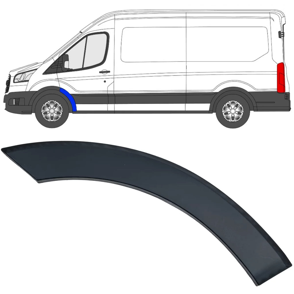 Modanatura pannello Passaruota anteriore sinistro piccolo per Ford Transit V363 2014-2019