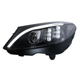 TRU LED DRL fari anteriori per Mercedes Classe C W205 S205 A205 C205 (2014-2018) nero dinamico sequenziale Indicatori