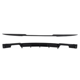 Baule baule Lip Spoiler con Paraurti posteriore Spoiler Valance diffusore Doppia uscita per BMW Serie 3 F30 (2011-2019)