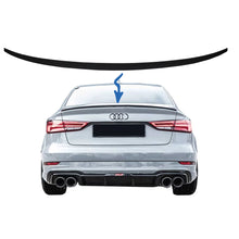 Carica l'immagine nel visualizzatore di Gallery, Spoiler baule per Audi A3 8V berlina (2013 e successivi) Nero opaco