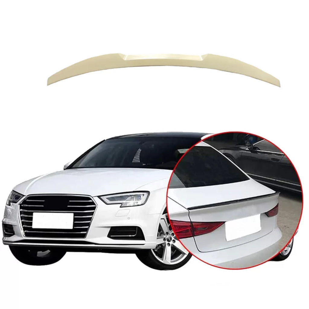 Spoiler baule per Audi A3 8VS berlina / 8V7 Cabrio RS3 stile 12-20 in plastica ABS