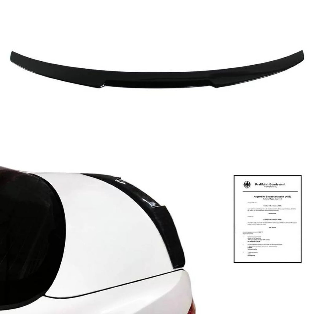 Spoiler baule per BMW 3 E92 05-11 M4 stile spoiler a labbro in plastica ABS Nero lucido
