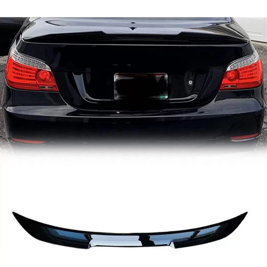Spoiler baule per BMW 5 E60 03-11 M4 stile spoiler a labbro Nero lucido in plastica ABS