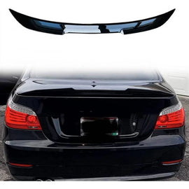 Spoiler baule per BMW 5 E60 03-11 M4 stile spoiler a labbro Nero lucido in plastica ABS