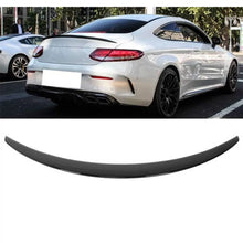 Carica l'immagine nel visualizzatore di Gallery, Spoiler baule per Mercedes-Benz Classe C C205 Coupe 14-21 A design stile spoiler a labbro in plastica ABS Nero lucido