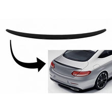 Carica l'immagine nel visualizzatore di Gallery, Spoiler baule per Mercedes-Benz Classe C C205 Coupe 14-21 A design stile spoiler a labbro in plastica ABS Nero lucido
