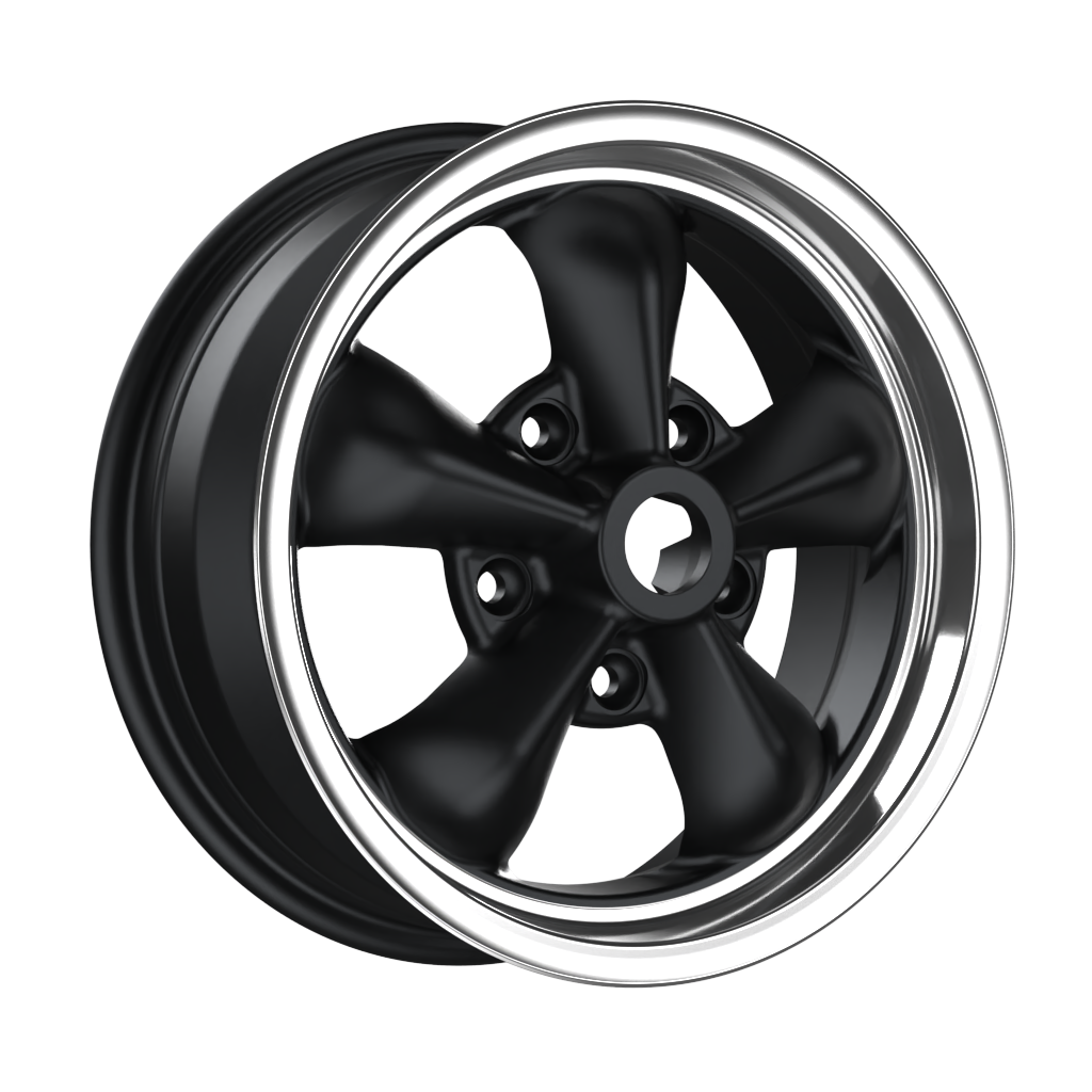 Cerchio in Lega Fondmetal -classic- CLASSIC TT01 15x7 ET32 5x130 MATT BLACK MACHINED NO CLEARCOAT MACHINED LIP