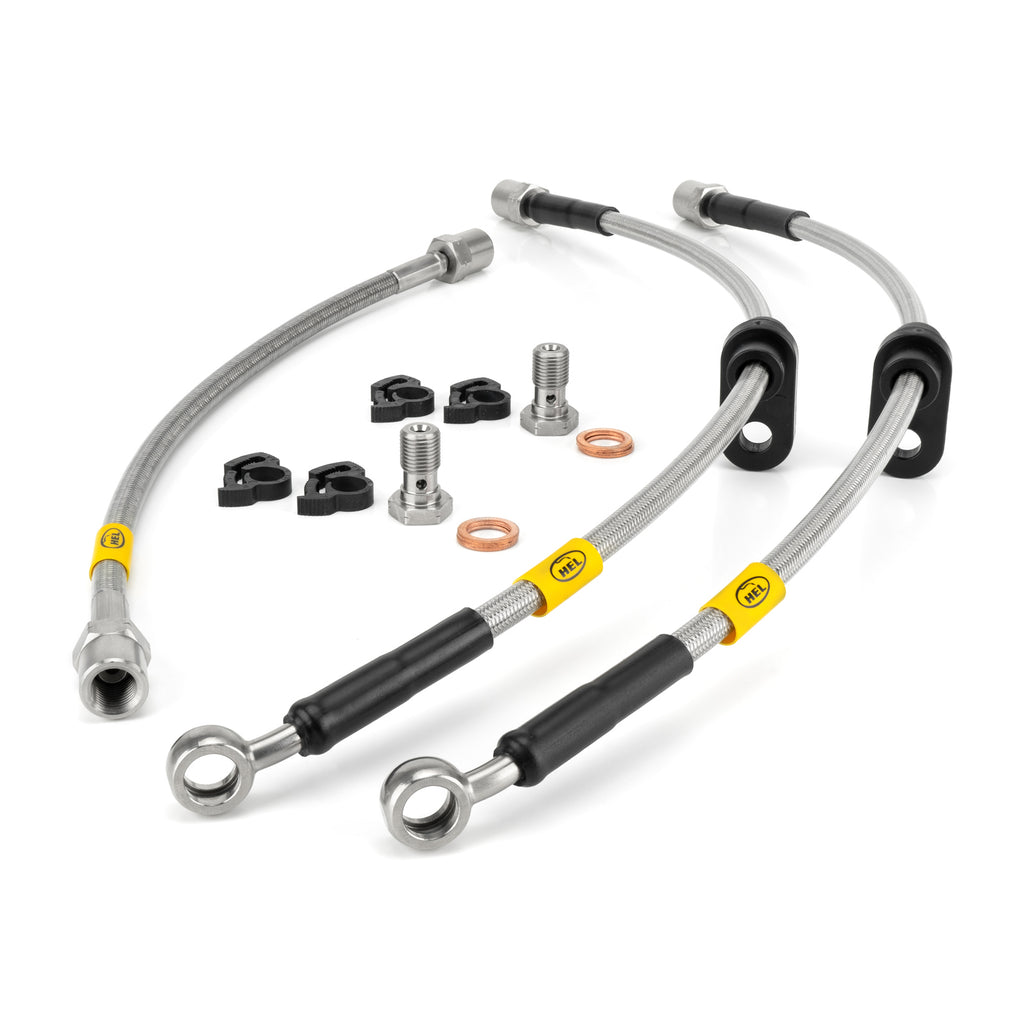 Kit 3 tubi freno in treccia HEL Performance