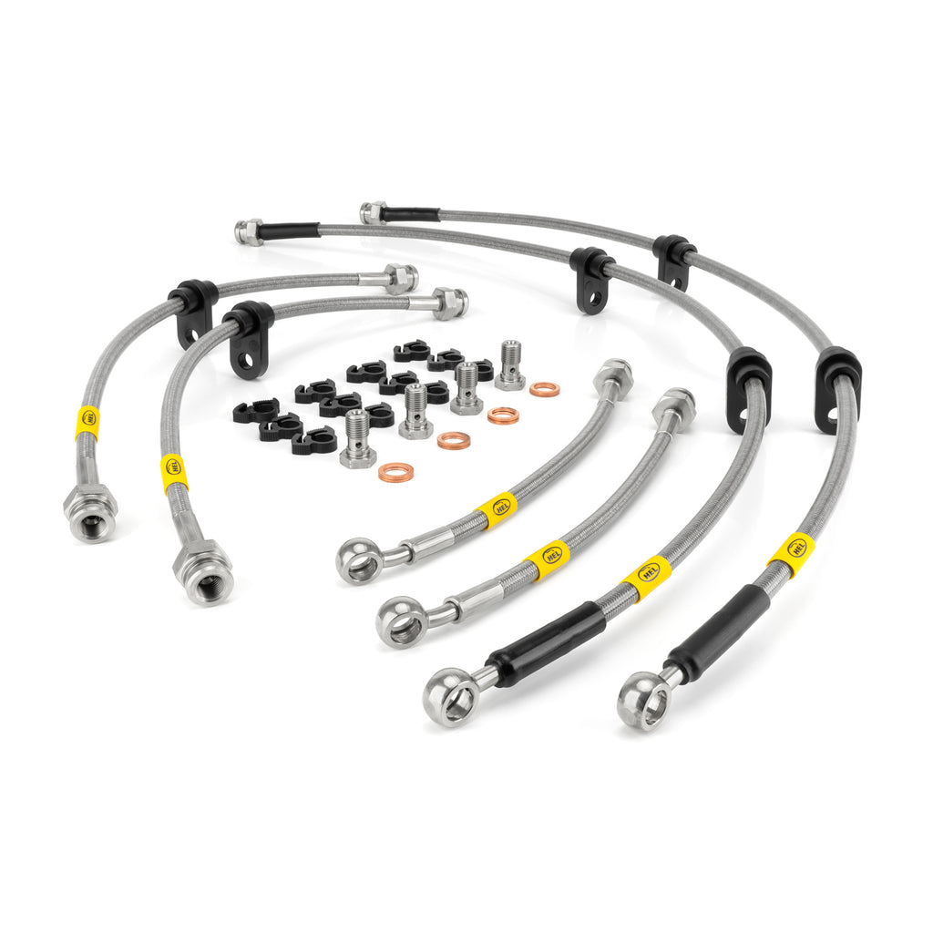 Kit 6 tubi freno in treccia HEL Performance