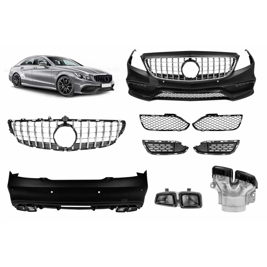 Body kit A design 63 tipo per Mercedes CLS C218 2011-2017 con cromato griglia tuning