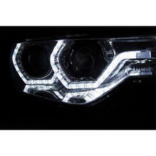 DRL kit fari anteriori per BMW Serie 3 F30 berlina, F31 Touring 2015-2018 con nero base, sinistro e destro tuning