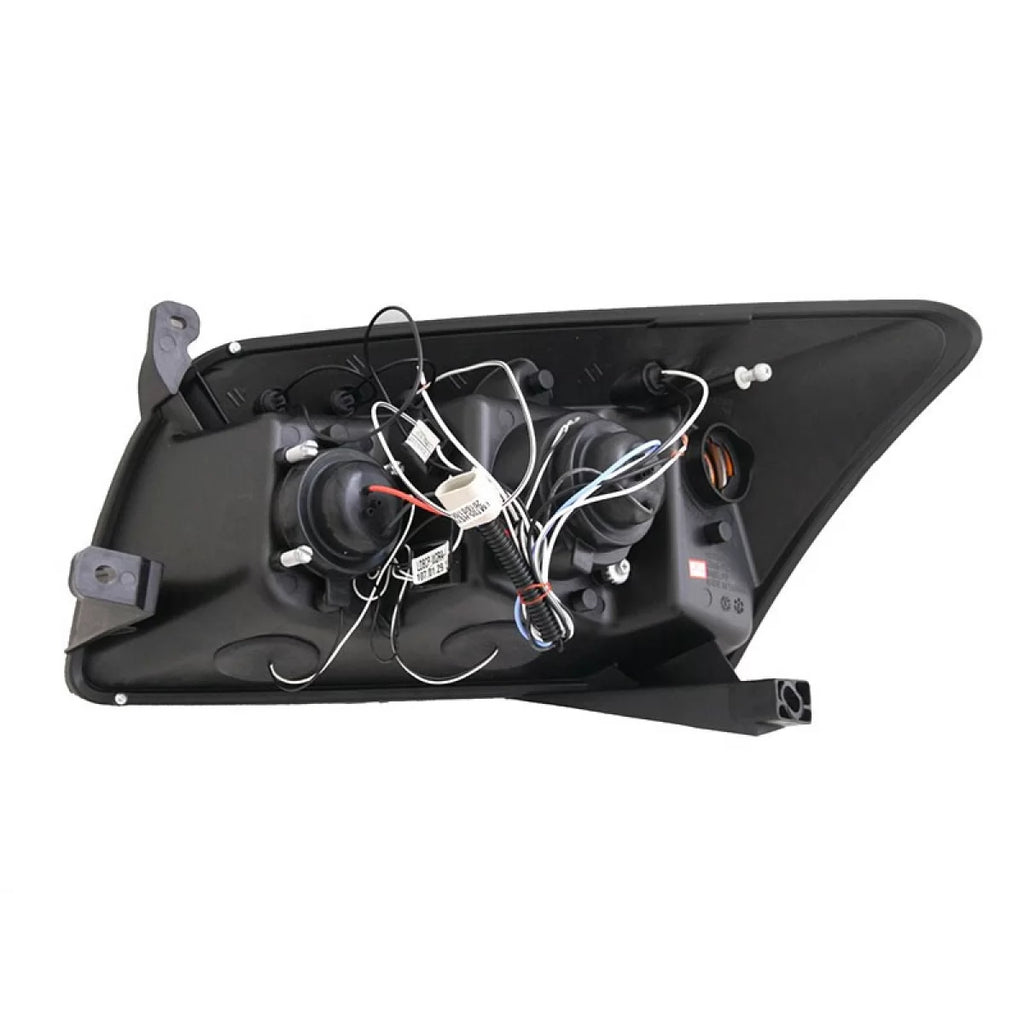 Kit fari anteriori con Angel Eyes per Dodge Caliber 2006-2012 con nero base, sinistro e destro tuning