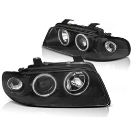 Kit fari anteriori con CCFL Angel Eyes per Audi A4 B5 11.1994-12.1998 berlina/wagon, sinistro e destro tuning