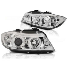 Kit fari anteriori con CCFL Angel Eyes per BMW 3 E90/E91 03.2005-08.2008, sinistro e destro tuning