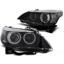 Carica l'immagine nel visualizzatore di Gallery, Kit fari anteriori con CCFL Angel Eyes per BMW E60/E61 2003-2007, sinistro e destro tuning