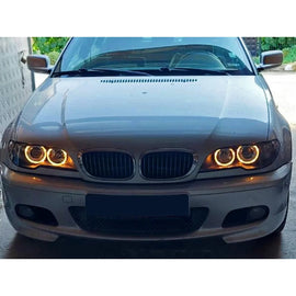 Kit fari anteriori con lampade alogene Angel Eyes per BMW 3 E46 04.2003-2006 coupe/cabriolet, sinistro e destro tuning