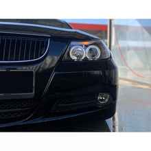 Kit fari anteriori con lampade alogene Angel Eyes per BMW 3 E90/E91 03.2005-08.2008, sinistro e destro tuning