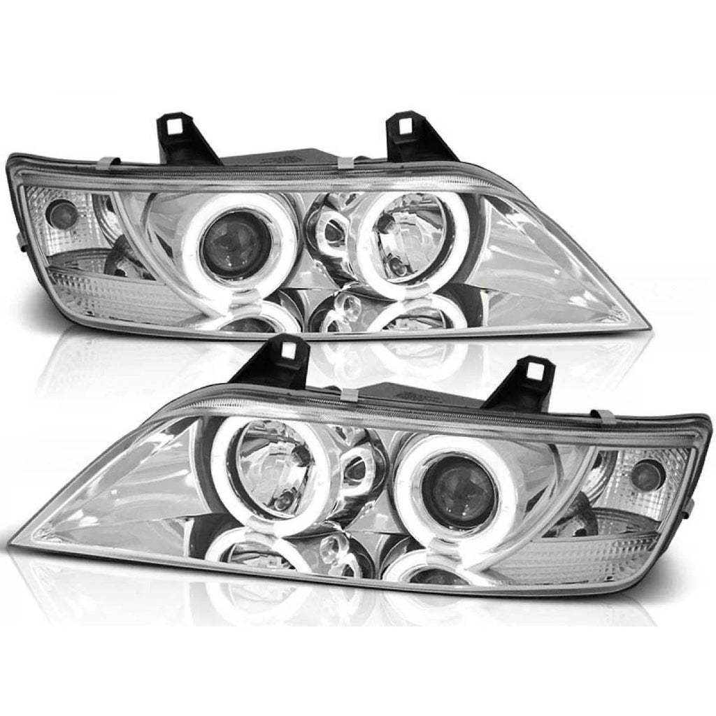 Kit fari anteriori con lampade alogene Angel Eyes per BMW Z3 01.1996-2002 coupe / cabriolet, sinistro e destro tuning