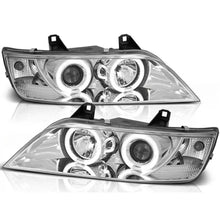 Carica l'immagine nel visualizzatore di Gallery, Kit fari anteriori con lampade alogene Angel Eyes per BMW Z3 01.1996-2002 coupe / cabriolet, sinistro e destro tuning