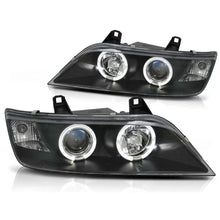 Carica l'immagine nel visualizzatore di Gallery, Kit fari anteriori con lampade alogene Angel Eyes per BMW Z3 01.1996-2002 coupe / cabrio, sinistro e destro tuning