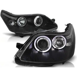 Kit fari anteriori con lampade alogene Angel Eyes per Citroen C4 2004-2010, sinistro e destro tuning