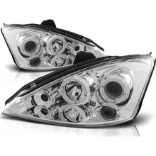 Kit fari anteriori con lampade alogene Angel Eyes per Ford FOCUS MK1 10.1998-10.2001, sinistro e destro tuning