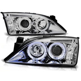 Kit fari anteriori con lampade alogene Angel Eyes per Ford MONDEO 09.2000-05.2007, sinistro e destro tuning