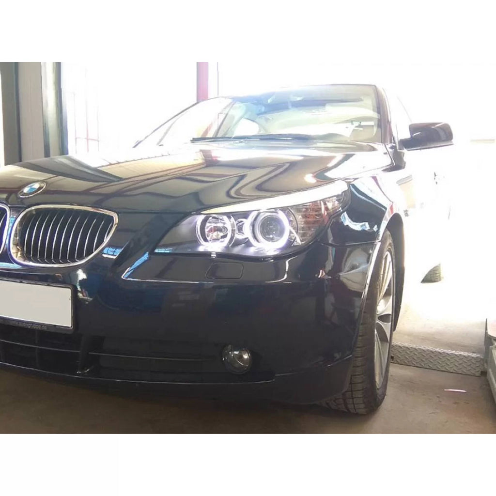 Kit fari anteriori con LED Angel Eyes per BMW E60/E61 2003-2007, sinistro e destro tuning