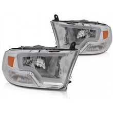 Kit fari anteriori con LED luce per Dodge Ram 2009-2018 con cromato base, sinistro e destro tuning