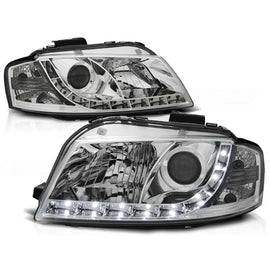 Kit fari anteriori con LED luci per Audi A3 8P 05.2003-03.2008 3D/5D, sinistro e destro tuning