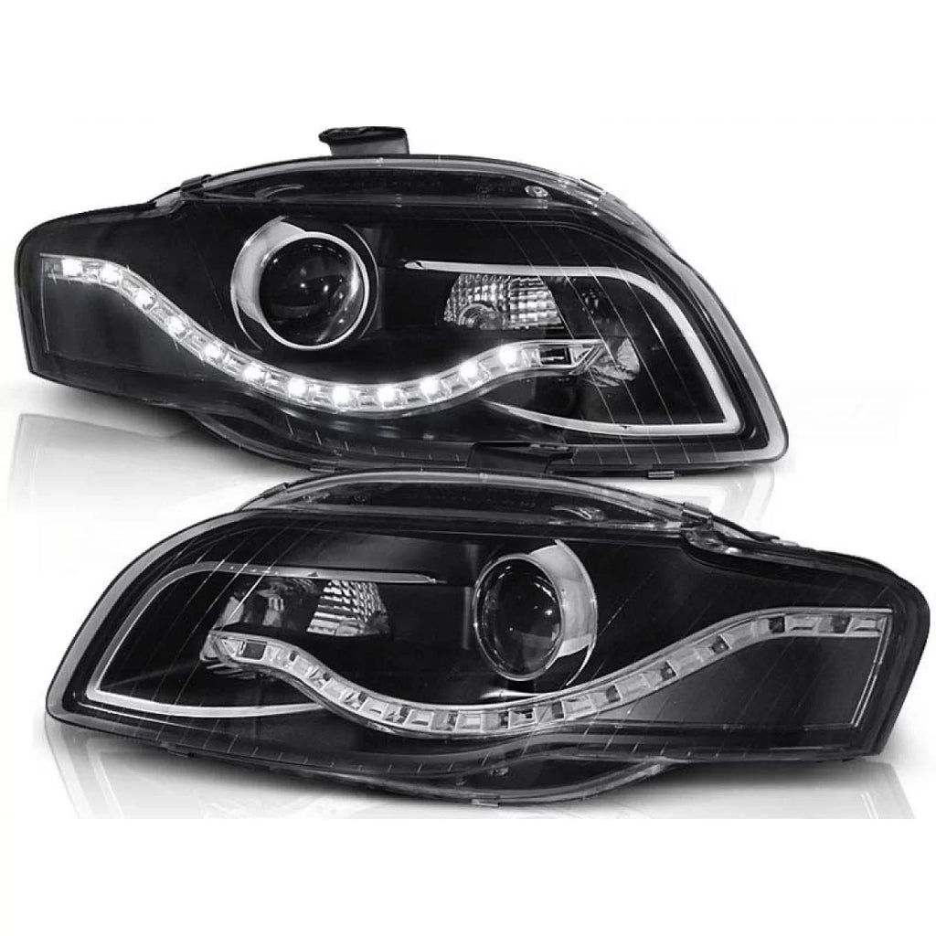 Kit fari anteriori con LED luci per Audi A4 B7 11.2004-03.2008 berlina/wagon/cabriolet, sinistro e destro tuning