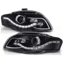 Carica l'immagine nel visualizzatore di Gallery, Kit fari anteriori con LED luci per Audi A4 B7 11.2004-03.2008 berlina/wagon/cabriolet, sinistro e destro tuning