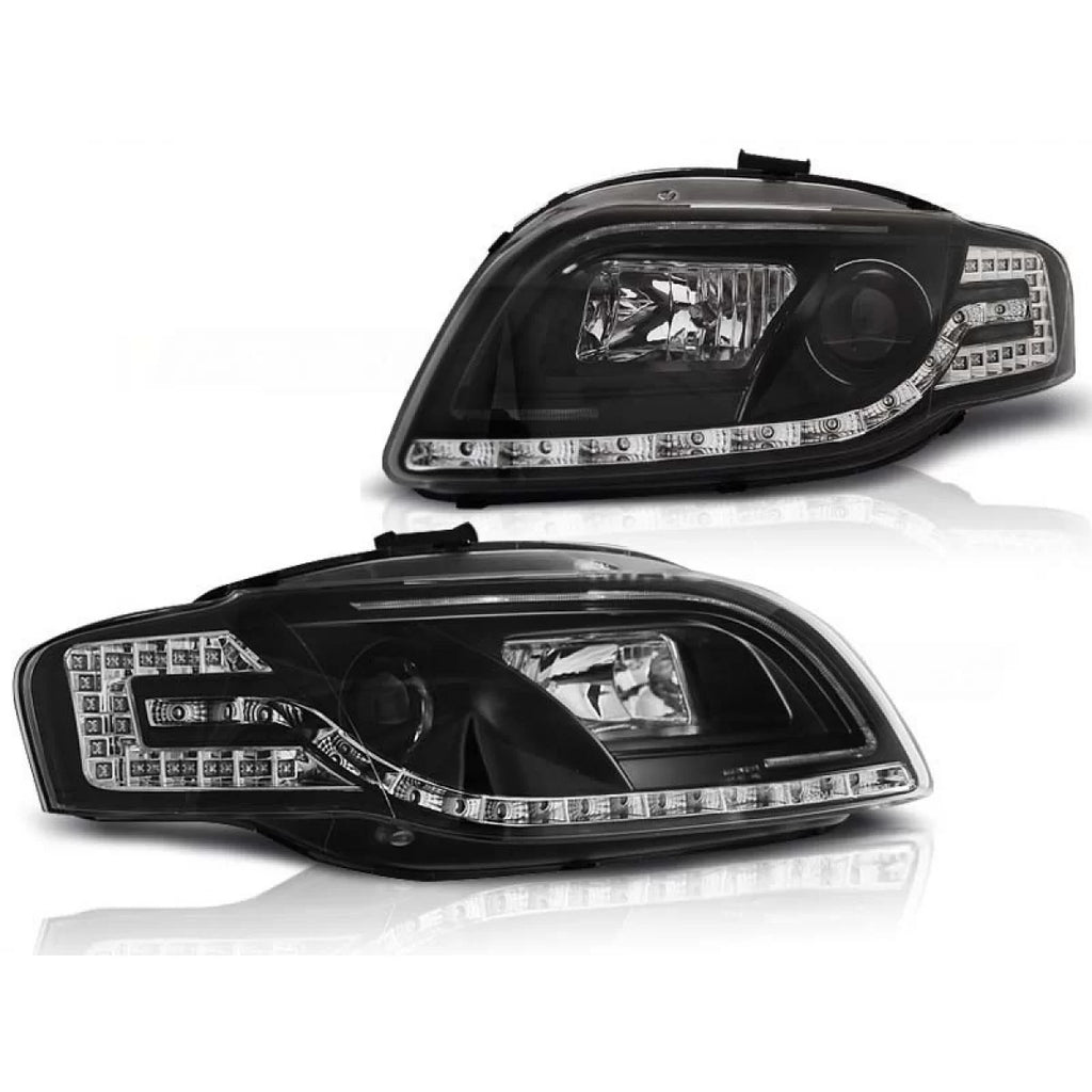Kit fari anteriori con LED luci per Audi A4 B7 11.2004-03.2008 berlina/wagon/cabriolet, sinistro e destro tuning