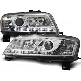 Kit fari anteriori con LED luci per Fiat STILO 3D 10.2001-2008, sinistro e destro tuning