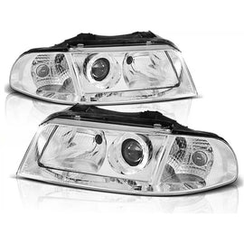 Kit fari anteriori con lenti per Audi A4 B5 01.1999-09.2000 berlina/wagon, sinistro e destro tuning