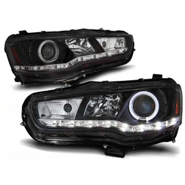 TUNING kit fari anteriori per MITSUBISHI LANCER 8 dal 2008, sinistro e destro