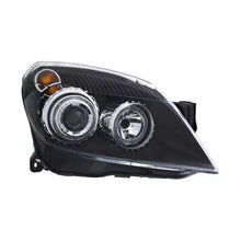 Set fari anteriori con Angel Eyes per Opel Astra H 2004-2009 berlina, wagon con nero base, sinistro e destro tuning