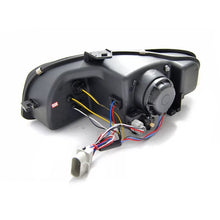 Carica l'immagine nel visualizzatore di Gallery, Set fari anteriori per Audi A4 B7 2004-2008 con nero base, sinistro e destro tuning