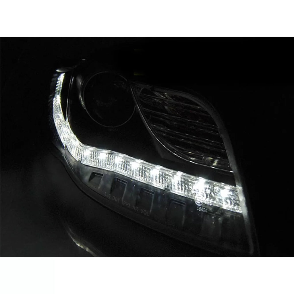 Set fari anteriori per Audi A4 B7 2004-2008 con nero base, sinistro e destro tuning