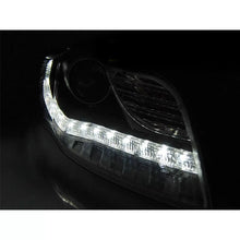 Carica l'immagine nel visualizzatore di Gallery, Set fari anteriori per Audi A4 B7 2004-2008 con nero base, sinistro e destro tuning
